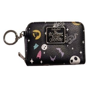 Disney Nightmare Before Christmas Icons Zipper Wallet